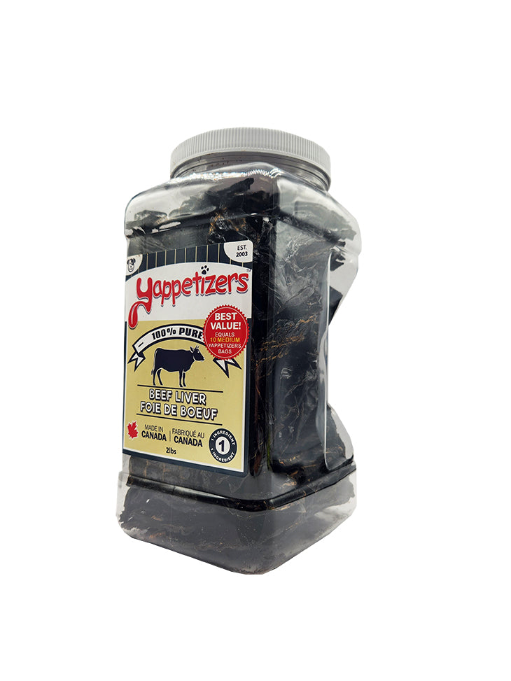 Beef Liver - 2 pounds (Bulk Container) = 10.5 Medium bags