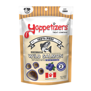 Yappetizers salmon and blueberries dog treat
