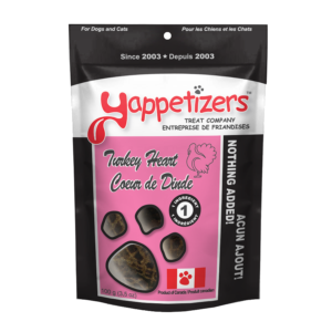 Yappetizers turkey heart dog treats